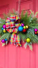 Load image into Gallery viewer, Colorful bauble winter swag
