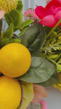 Load and play video in Gallery viewer, Lemon ranunculus spring wreath
