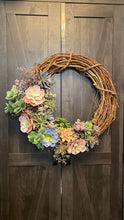Load image into Gallery viewer, Ethereal succulents half wreath
